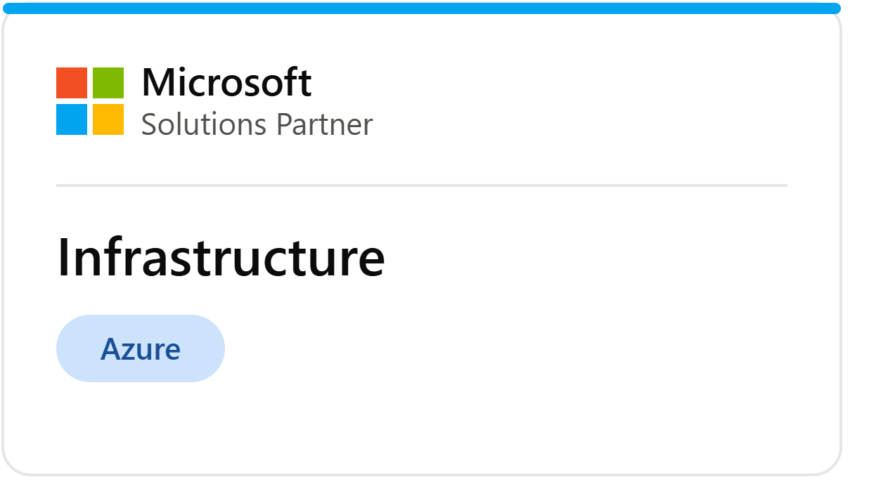 Microsoft Solutions Partner, Infrastructure (Azure)