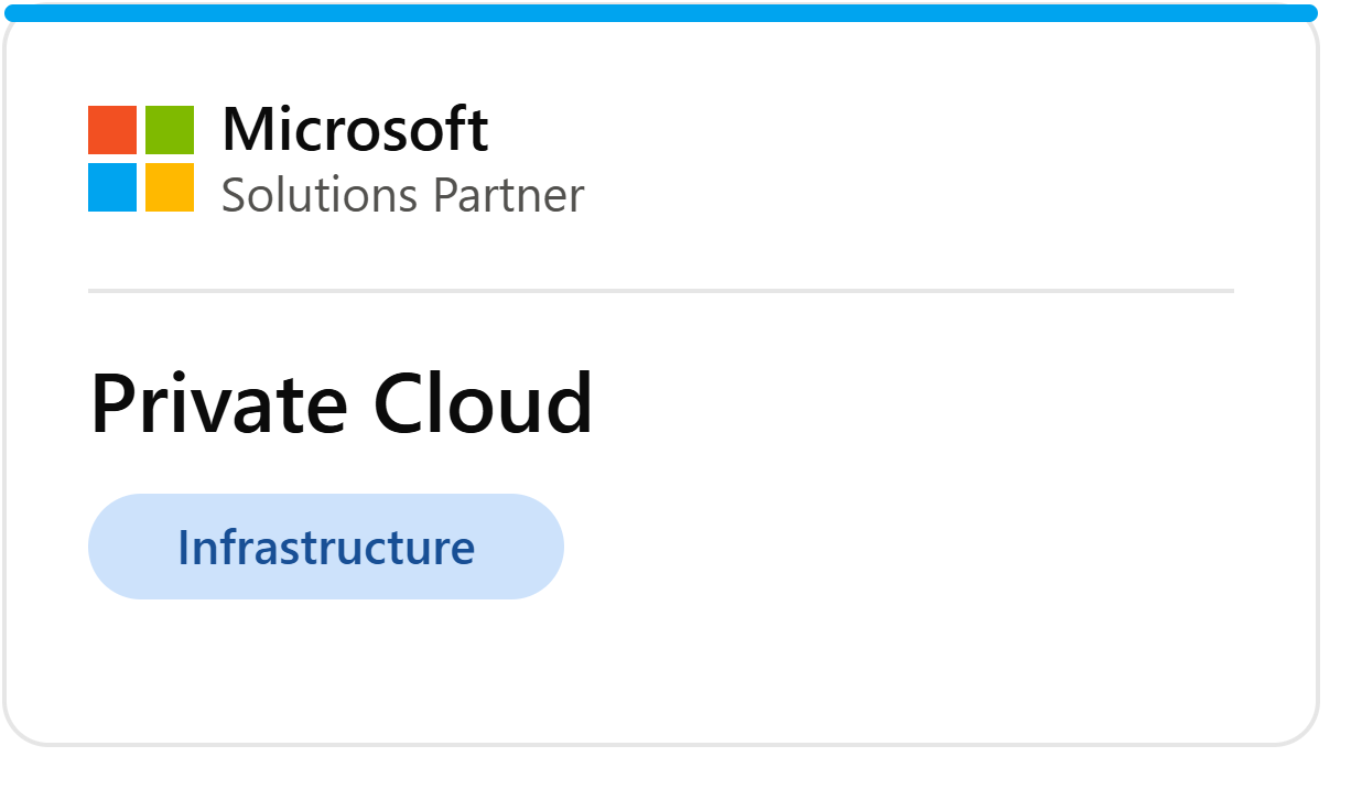 Microsoft Solutions Partner, Private Cloud
