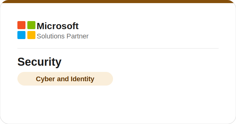 Microsoft Solutions Partner, Security (Enterprise)